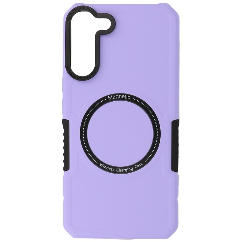 Magnetische Ladehülle für Samsung Galaxy S22 Plus Lila