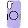Estuche de carga magnética para Samsung Galaxy S22 Plus Púrpura