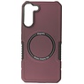 Magnetic Charging Case voor Samsung Galaxy S22 Plus Bordeaux Rood