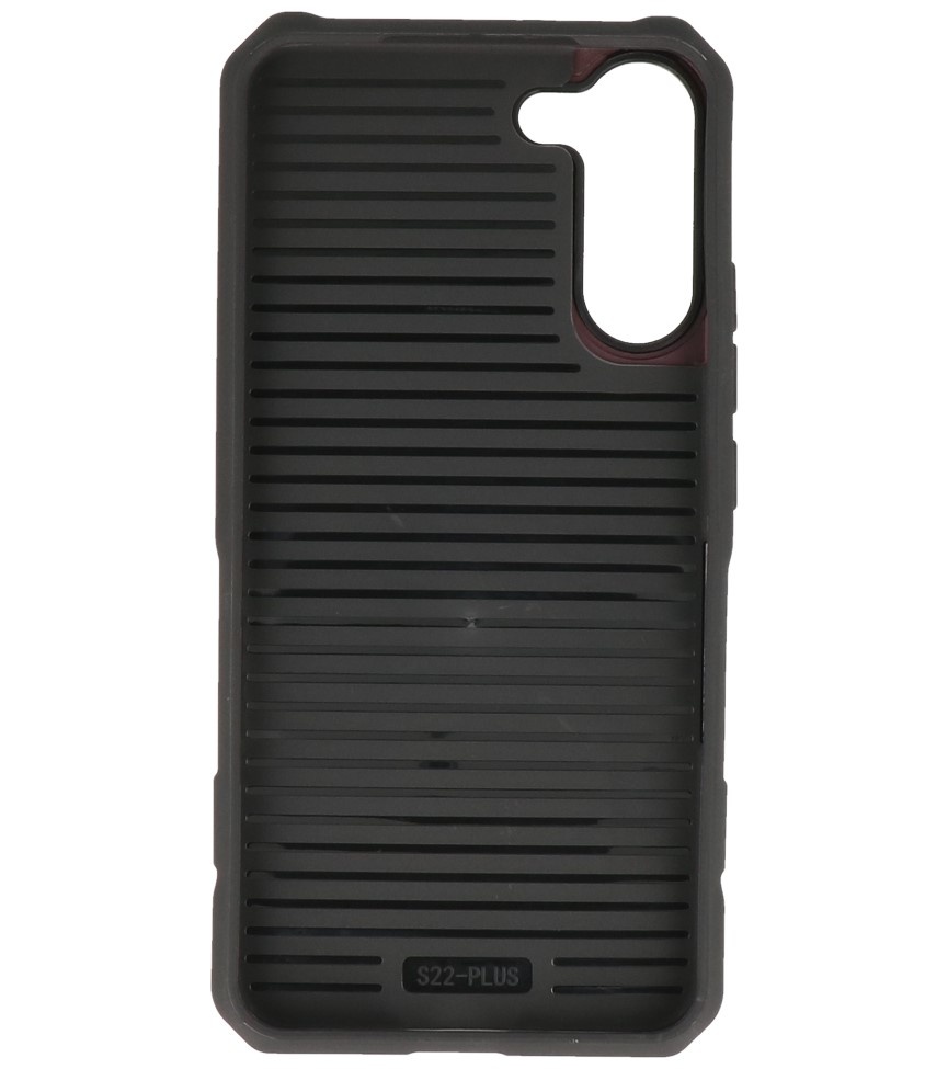 Custodia di ricarica magnetica per Samsung Galaxy S22 Plus rosso bordeaux