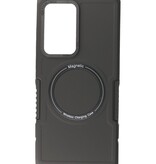 Custodia di ricarica magnetica per Samsung Galaxy S22 Ultra nera