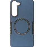 Estuche de carga magnético para Samsung Galaxy S23 azul marino