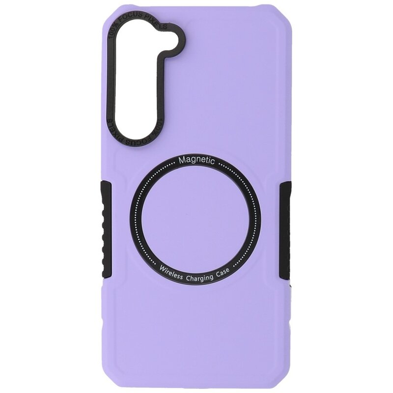 Magnetisk opladningsetui til Samsung Galaxy S23 Lilla