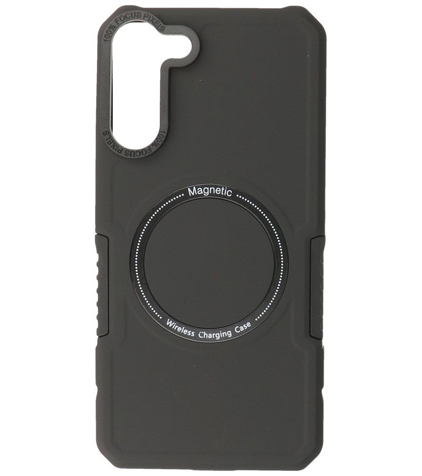 Magnetic Charging Case voor Samsung Galaxy S23 Plus Zwart