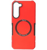 Magnetische Ladehülle für Samsung Galaxy S23 Plus Rot
