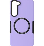 Coque de chargement magnétique pour Samsung Galaxy S23 Plus Violet