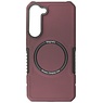 Custodia di ricarica magnetica per Samsung Galaxy S23 Plus rosso bordeaux