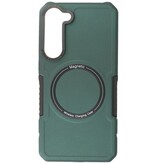 Magnetische Ladehülle für Samsung Galaxy S23 Plus Dunkelgrün