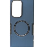 Magnetic Charging Case voor Samsung Galaxy S23 Ultra Navy