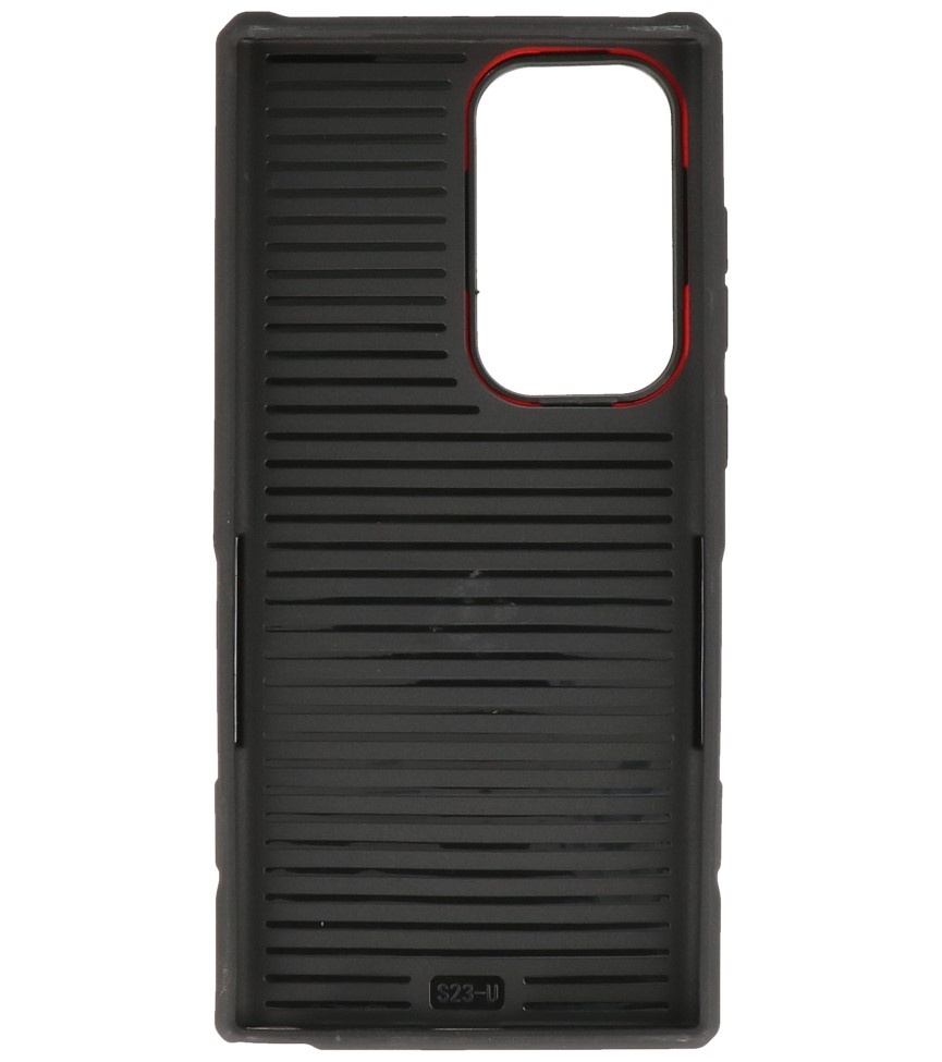 Magnetic Charging Case voor Samsung Galaxy S23 Ultra Rood