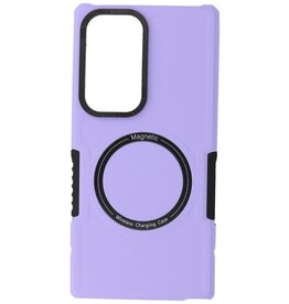 Coque de charge magnétique pour Samsung Galaxy S23 Ultra Violet