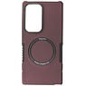 Coque de Charge Magnétique pour Samsung Galaxy S23 Ultra Rouge Bordeaux