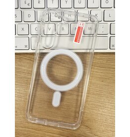 Custodia rigida trasparente MagSafe per Samsung Galaxy S22 Plus