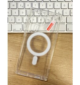 Étui rigide transparent MagSafe pour Samsung Galaxy S22 Ultra