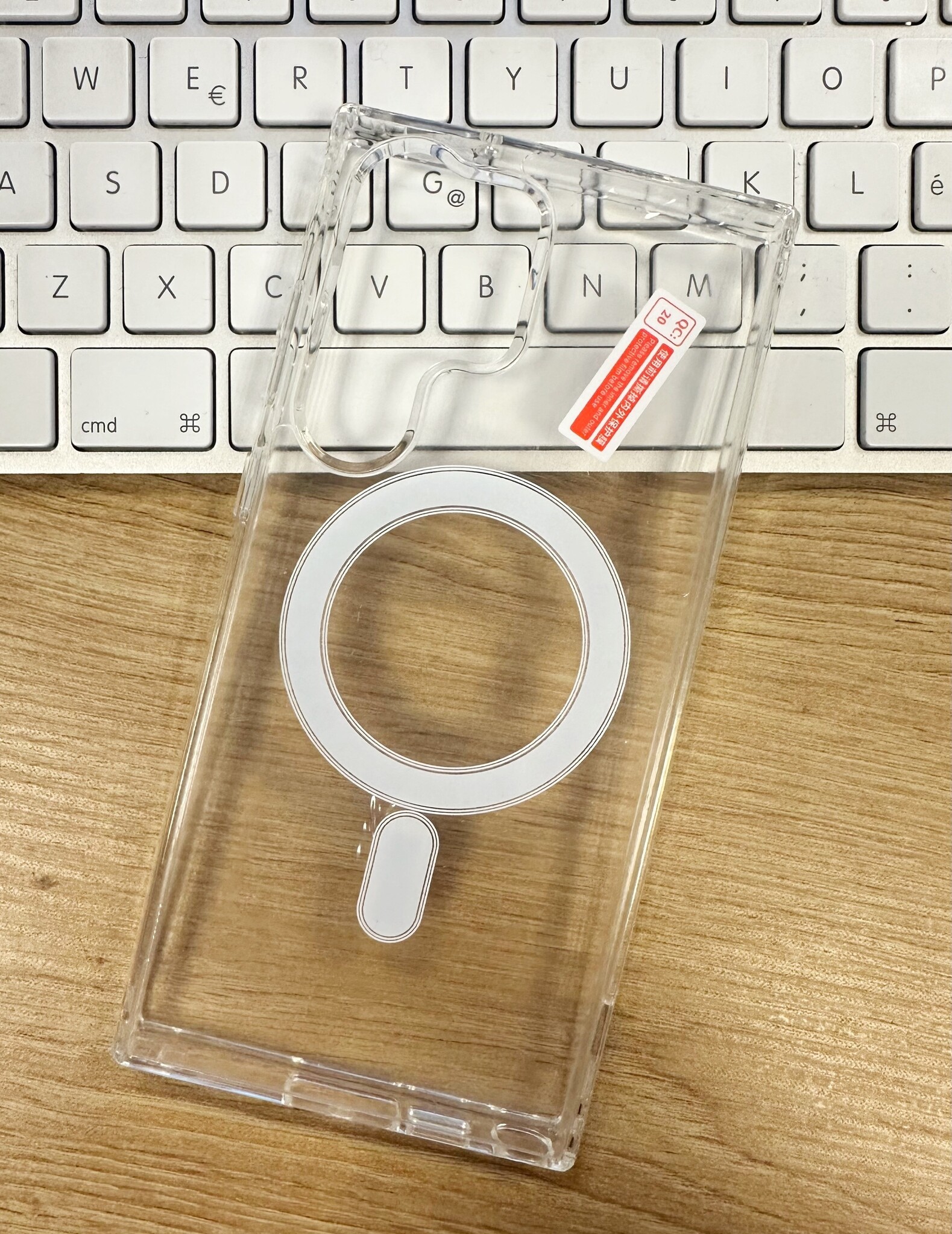 Estuche rígido transparente MagSafe para Samsung Galaxy S23 Ultra