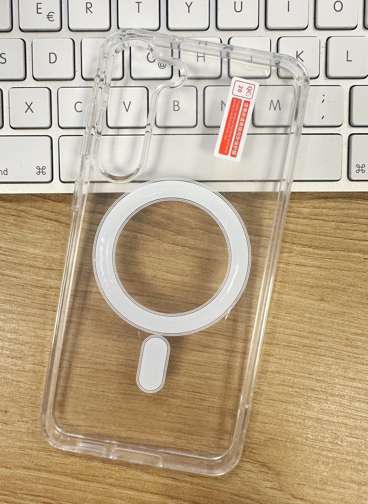 Estuche rígido transparente MagSafe para Samsung Galaxy S23