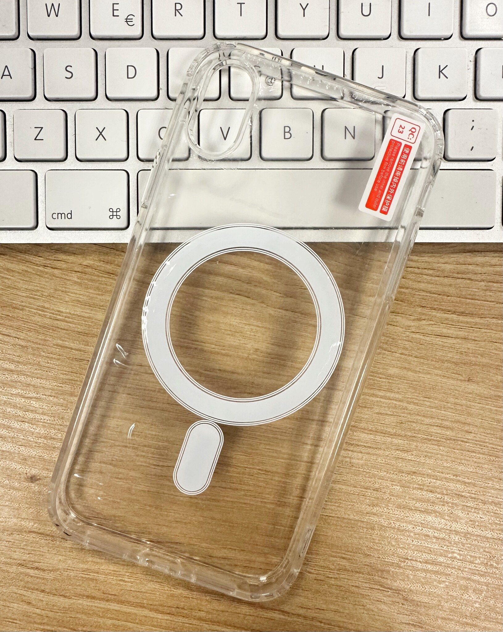 Coque rigide transparente MagSafe pour iPhone Xs - X