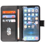 Custodia a portafoglio Bookstyle Custodia per iPhone 15 nera