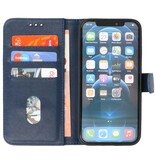 Bookstyle Wallet Cases Hoesje voor iPhone 15 Navy