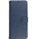 Étui portefeuille Bookstyle pour iPhone 15, bleu marine