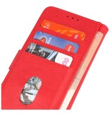 Étui portefeuille Bookstyle pour iPhone 15 Rouge