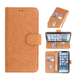 Bookstyle Wallet Cases Hülle für iPhone 15 Braun