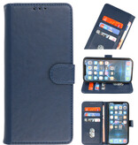 Bookstyle Wallet Cases Hoesje voor iPhone 15 Pro Navy