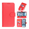 Funda Bookstyle Wallet Cases para iPhone 15 Pro Rojo