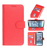 Bookstyle Wallet Cases Hülle für iPhone 15 Plus Rot