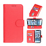 Bookstyle Wallet Cases Hülle für iPhone 15 Plus Rot