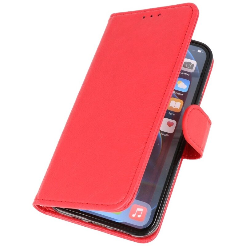 Bookstyle Wallet Cases Hülle für iPhone 15 Plus Rot