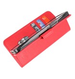Bookstyle Wallet Cases Hülle für iPhone 15 Plus Rot