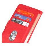 Bookstyle Wallet Cases Hülle für iPhone 15 Plus Rot