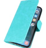 Étui portefeuille Bookstyle pour iPhone 15 Plus vert