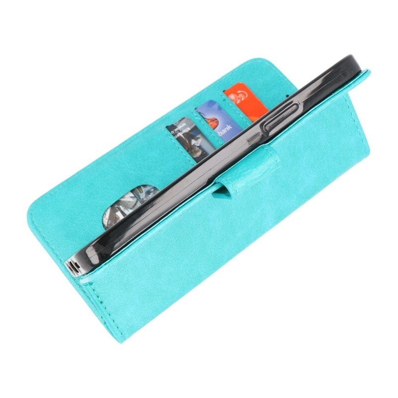 Custodia a portafoglio Bookstyle Custodia per iPhone 15 Plus Verde