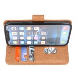 Bookstyle Wallet Cases Hülle für iPhone 15 Plus Braun