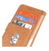 Bookstyle Wallet Cases Hülle für iPhone 15 Plus Braun