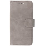Funda Bookstyle Wallet Cases para iPhone 15 Plus Gris