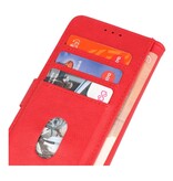 Bookstyle Wallet Cases Cover til iPhone 15 Pro Max Rød