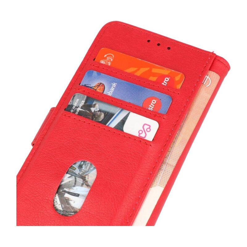 Custodia a portafoglio Bookstyle Custodia per iPhone 15 Pro Max rossa
