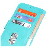Bookstyle Wallet Cases Hülle für iPhone 15 Pro Max Grün