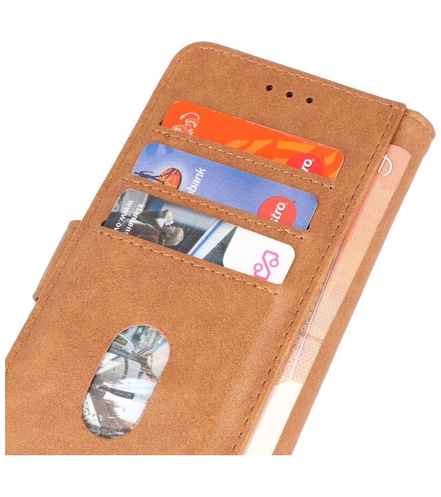 Bookstyle Wallet Cases Hoesje voor iPhone 15 Pro Max Bruin