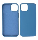 Fashion Backcover Telefoonhoesje - Color Hoesje - Geschikt voor iPhone 15 - Navy
