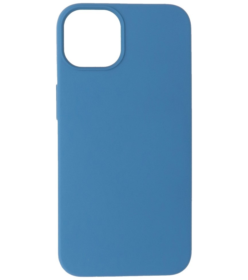 Fashion Color TPU Hoesje voor iPhone 15 Navy