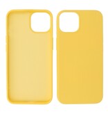 Fashion Backcover Telefoonhoesje - Color Hoesje - Geschikt voor iPhone 15 - Geel