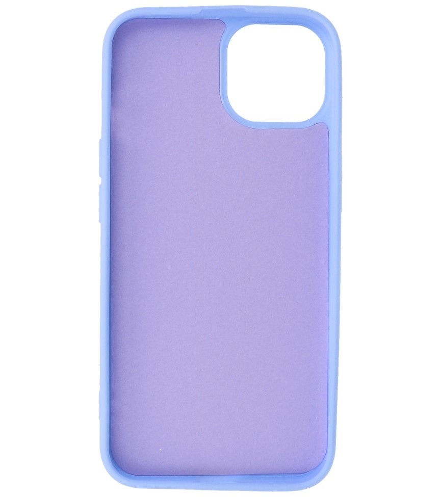Fashion Backcover Telefoonhoesje - Color Hoesje - Geschikt voor iPhone 15 - Paars