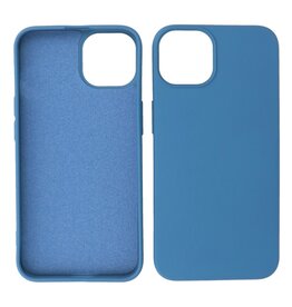 Fashion Color TPU Hoesje voor iPhone 15 Plus Navy