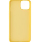 Fashion Color TPU Hoesje voor iPhone 15 Plus Geel
