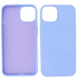 Fashion Color TPU Hoesje voor iPhone 15 Plus Paars