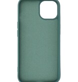 Fashion Color TPU Hoesje voor iPhone 15 Plus Donker Groen
